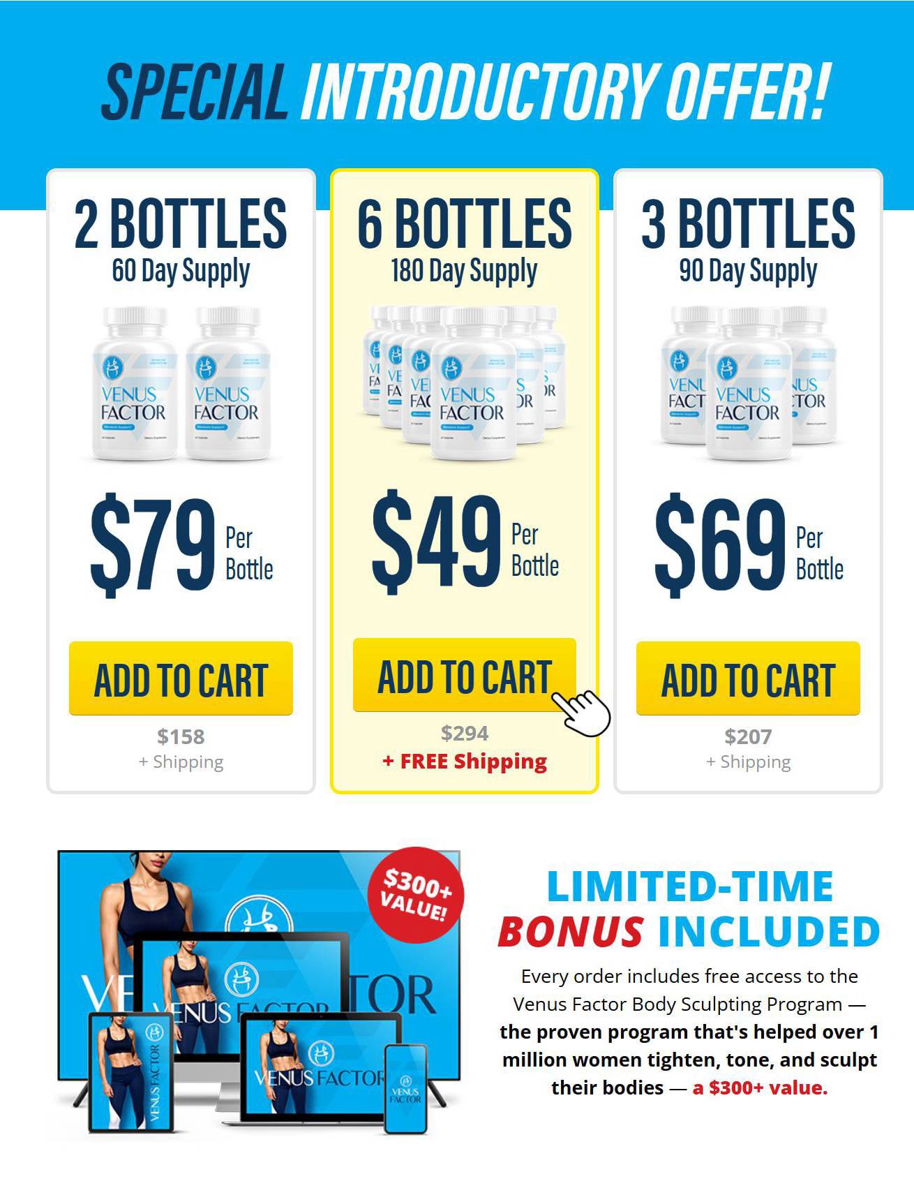 3 Days Venus Factor order 